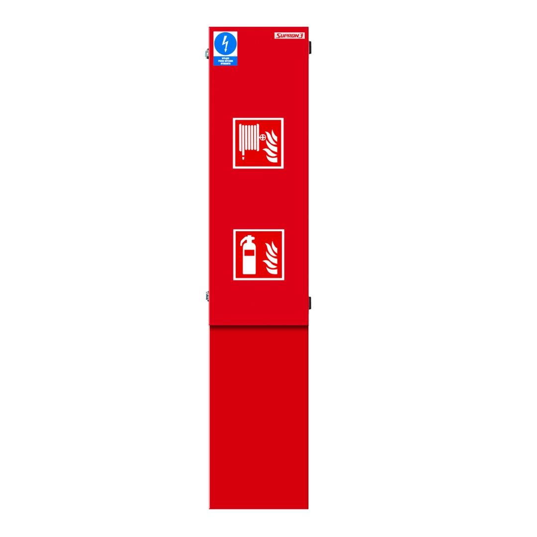 INTERNAL HYDRANT DN25 WITH PLACE FOR FIRE EXTINGUISHER UNDER THE HOSE REEL WITH THERMAL INSULATION – SIDE VERSION_Β