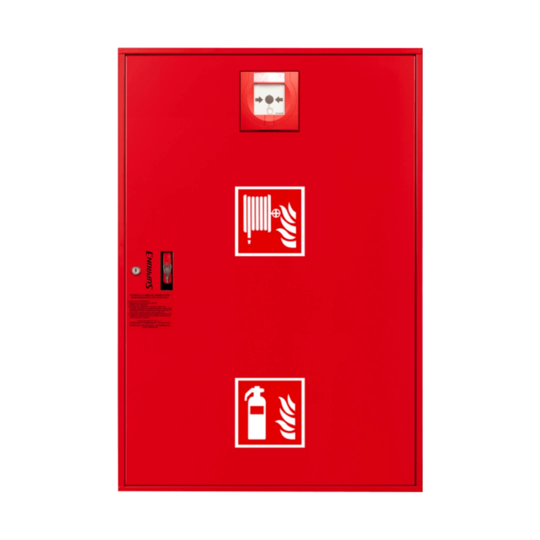 Internal hydrant DN25 with place for fire extinguisher under the hose reel – MCP