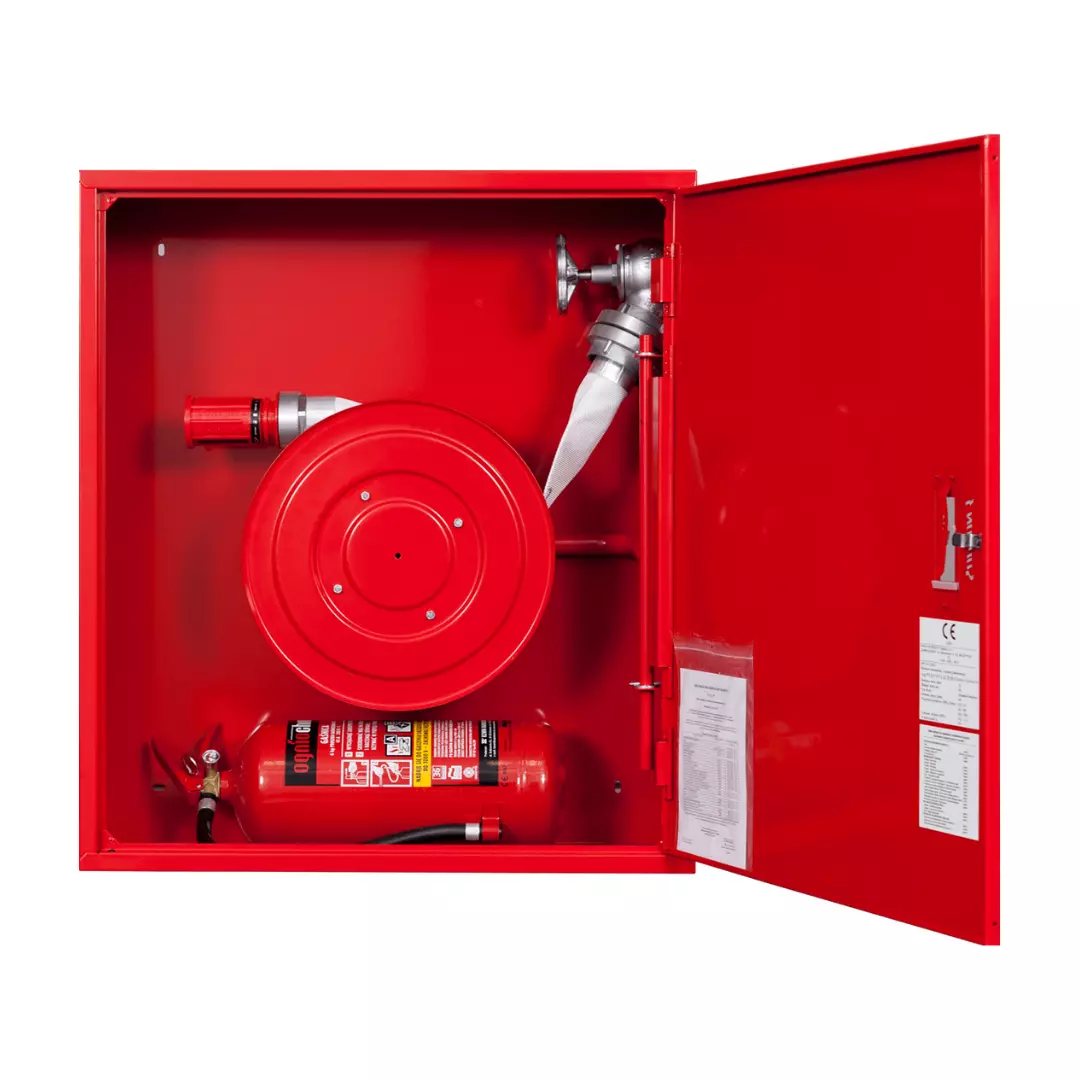 Internal hydrant DN52 with place for fire extinguisher under rotary reel_B